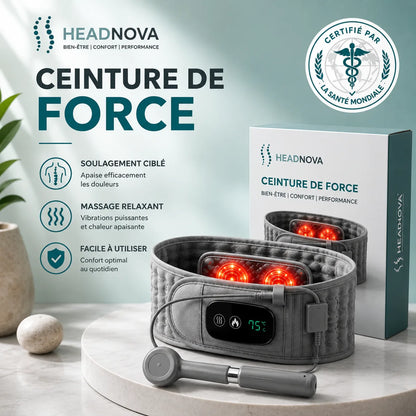 Headnova — Ceinture Thérapeutique 4-en-1 pour le Dos